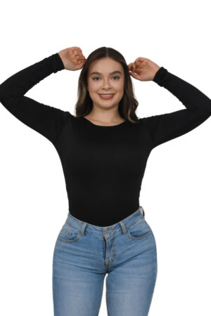 BODY CUELLO REDONDO MANGA LARGA