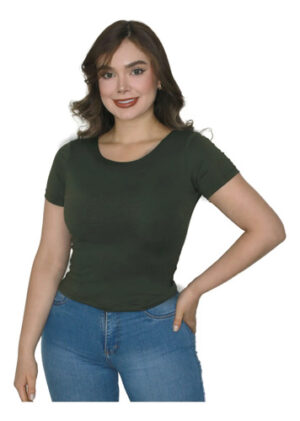 Blusa Cuello Redondo Manga Corta